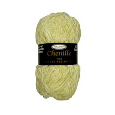 89581 Knitting Yarn Chenille 40 Gm Lemon