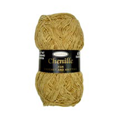 89584 Knitting Yarn Chenille 40 Gm Weasel