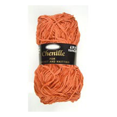 89589 Knitting Yarn Chenille 40 Gm Paprika