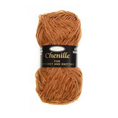 89590 Knitting Yarn Chenille 40 Gm Amber