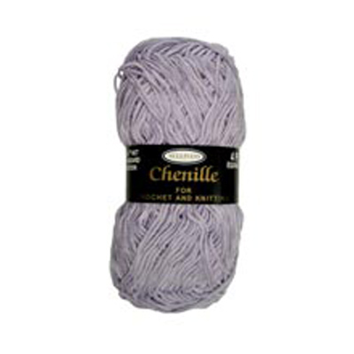 89594 Knitting Yarn Chenille 40 Gm Lilac