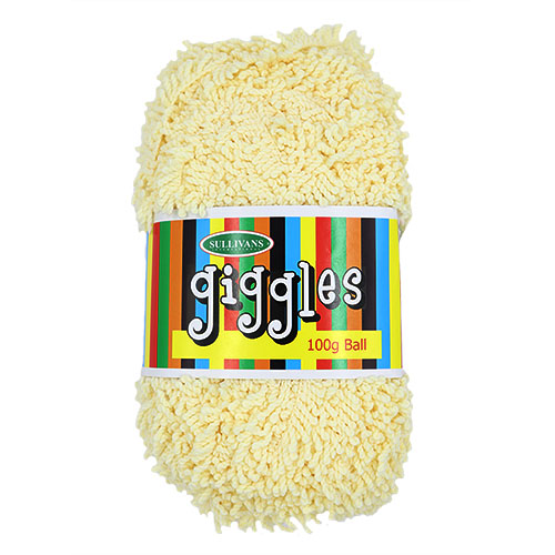 89711 Knitting Yarn Giggles 100 Gm Lemon
