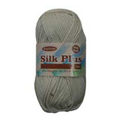 89766 Silk Plus Knitting Yarn 50gm Ivory