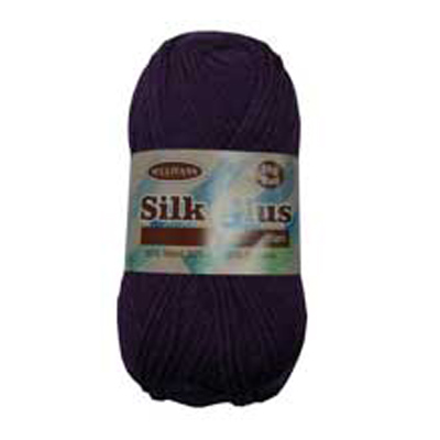 89769 Silk Plus Knitting Yarn 50gm Purple