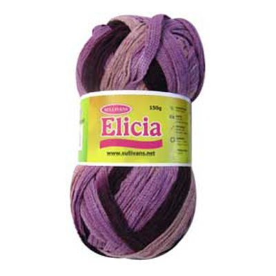 89838 Scarf Yarn Elicia 150 Gm Plum Mix