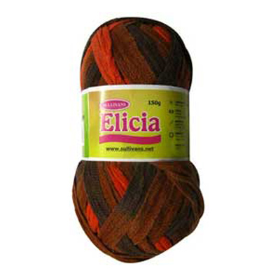 89845 Scarf Yarn Elicia 150 Gm Orange Mix