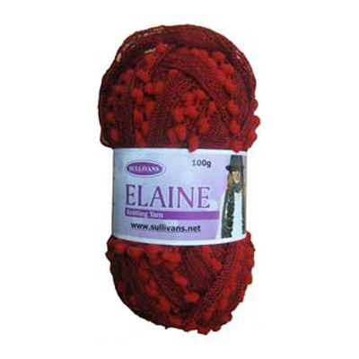89859 Elaine Scarf Yarn 100gm Red