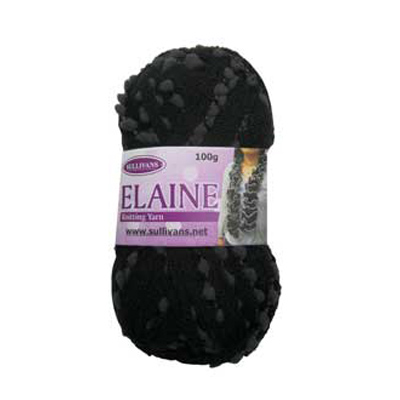 89860 Elaine Scarf Yarn 100gm Black