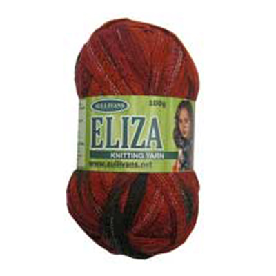 89866 Eliza Scarf Yarn 100gm Auburn Mix