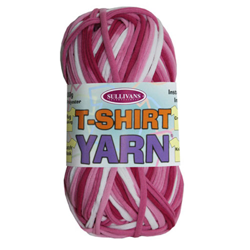 89921 T-shirt Knitting Yarn 100gm Multi Pink