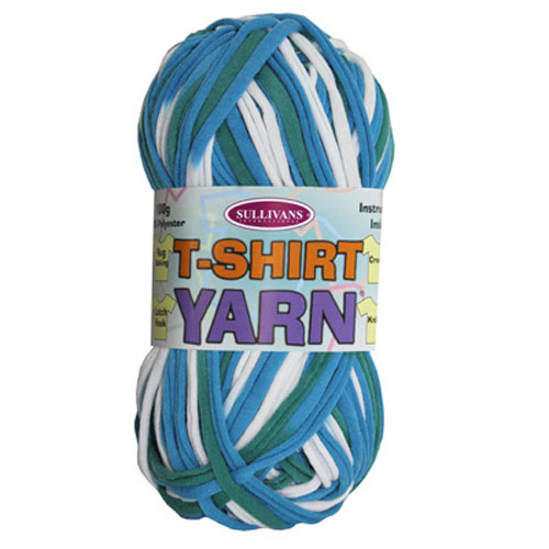 89922 T-shirt Knitting Yarn 100gm Multi Blue