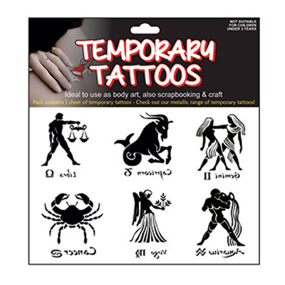 89953 Tattoo Temporary Star Sign 1