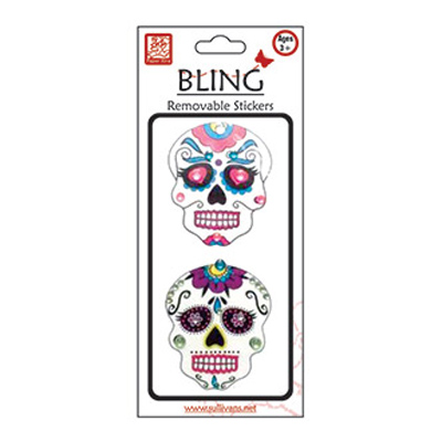 89962 Stick On Bling Skulls