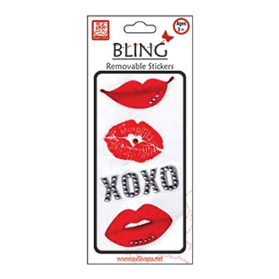 89964 Stick On Bling Kisses