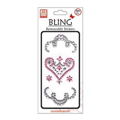 89966 Stick On Bling Heart