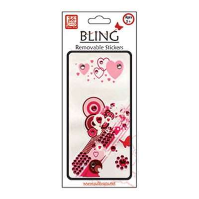 89969 Stick On Bling Hearts & Circles