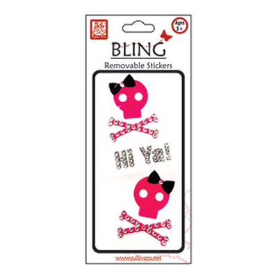 89970 Stick On Bling Hi Ya! Skulls