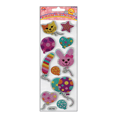 89989 Stickers Puffy Sparkle Balloons