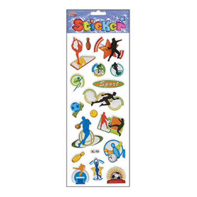89998 Stickers Puffy Sports