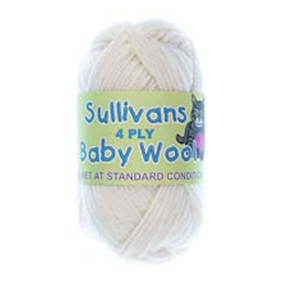 90253 Knitting Yarn Wool 25 Gm Cream