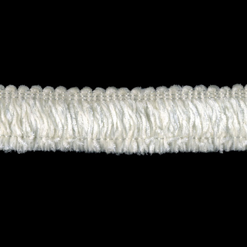 91000 Fringe Ruche 40mm White