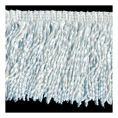 91021 Fringe Ruche 75mm White
