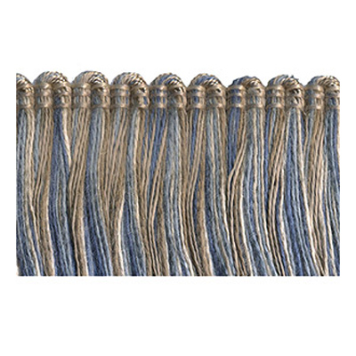 91395 Fringe Ruche 40mm Beige Blue