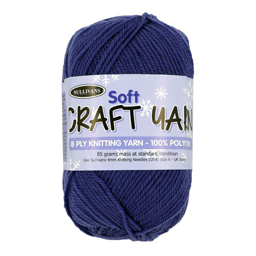 91513 Sullivans 8ply Polyster  Soft Craft Yarn - 85gm - Jacaranda