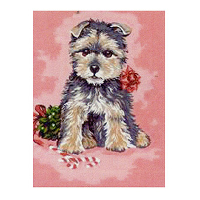 91921 Tapestry Dressed Up Pup