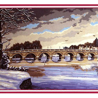 92002 Tapestry Bridge With Swans