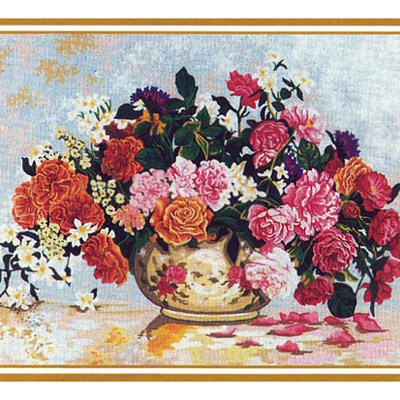 92011 Tapestry Flower Vase