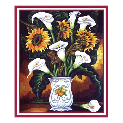 92025 Tapestry Flower Vase