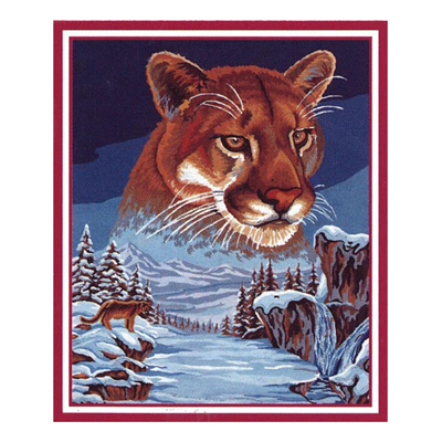92049 Tapestry Lioness In Snow