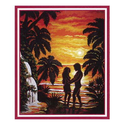 92080 Tapestry Sunset Lovers By Palms