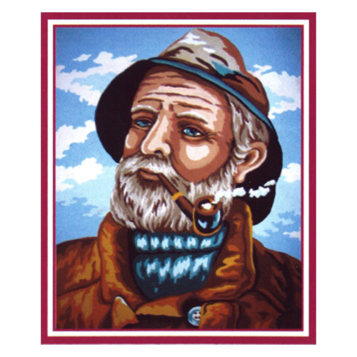 92085 Tapestry Old Fisherman & Pipe