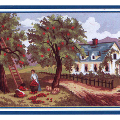 92215 Tapestry Autumn Picking Apples