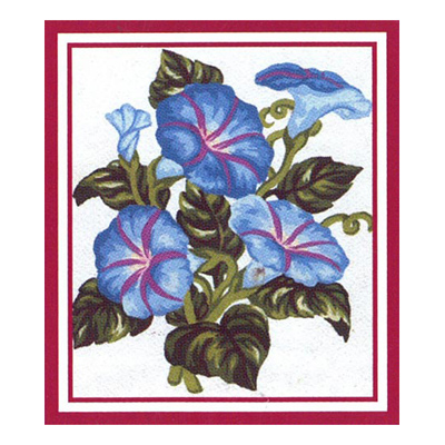 92344 Tapestry Blue Flowers