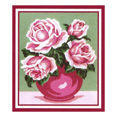 92385 Tapestry Pink Flowers Pink Vase