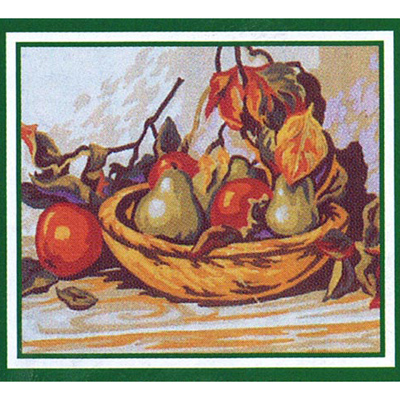 92390 Tapestry Basket Apple Pear