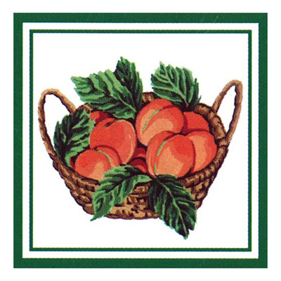92399 Tapestry Peaches Basket Set 2