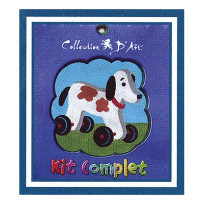 92449 Tapestry Kit Dog Wheels Kids