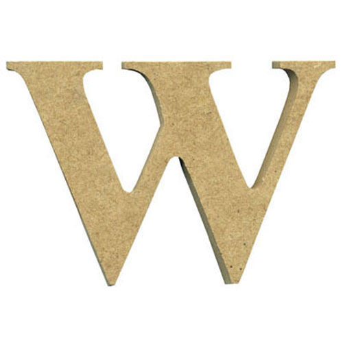 92538 Mdf Letter 170mm Symbol W