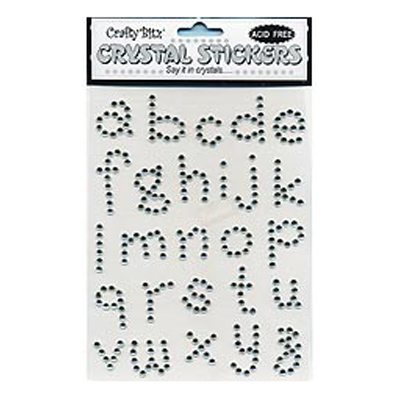 92543 Sticker Crystal Alpha Silver