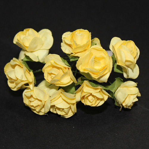 92586 Flower Rose Small Yellow