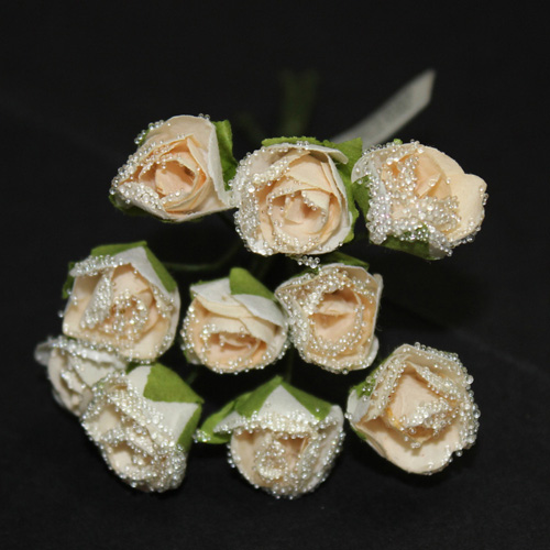 92601 Flower Glass Small Cream White