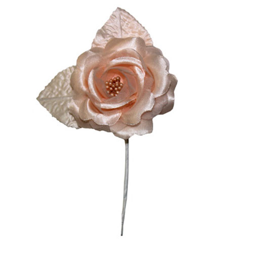 92670 Flower With Bead Extra Large Apricot