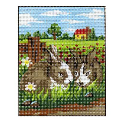 92925 Tapestry Two Rabbits