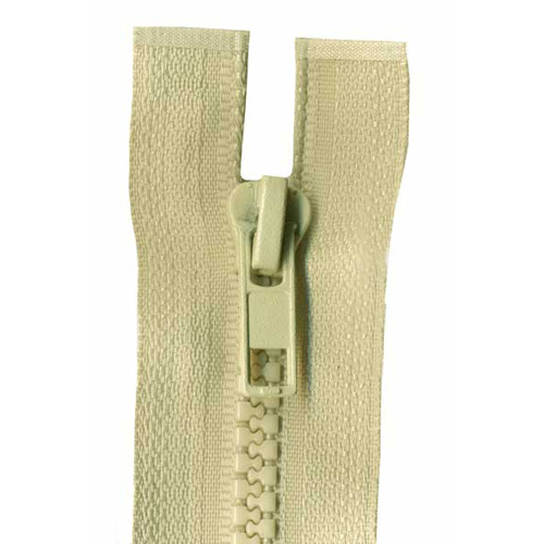 93121 Sullivans 50cm Chunky Open End Zipper - Biscuit