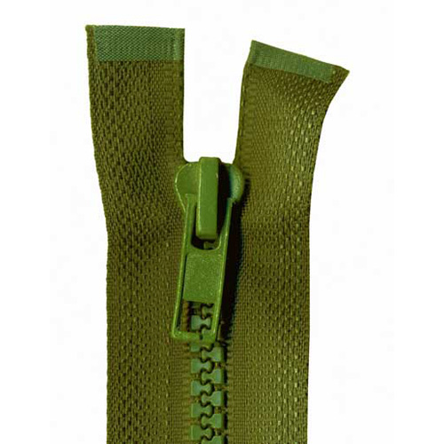 93132 Zip Open End 55cm Khaki