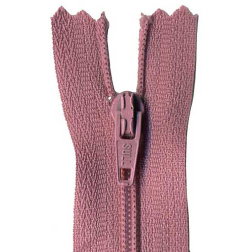93287 Zip Dress 23cm Dusty Pink